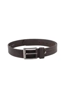 Style Shoes Men Textured Leather Belt