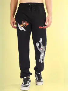 WEARDUDS Men Relaxed Fit Tom & Jerry Printed Pure Cotton Mid Rise Joggers
