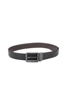 Style Shoes Men Textured Leather Reversible Formal Belt