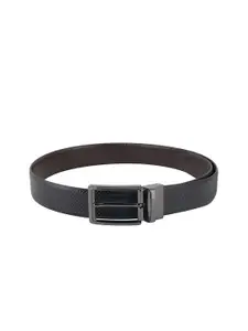 Style Shoes Men Textured Leather Reversible Formal Belt