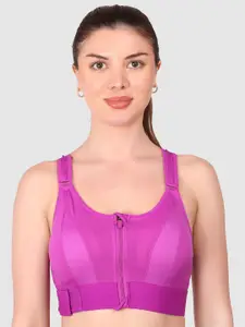 BRACHY Full Coverage Lightly Padded Non-Wired Anti Odour Workout Bra- All Day Comfort
