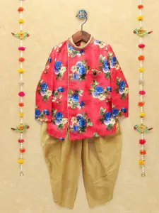 BAESD Boys Floral Printed Regular Kurta with Pyjamas