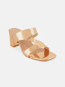 DressBerry Party Block Sandals with Buckles