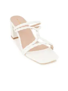 DressBerry Party Block Sandals with Buckles