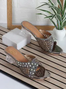 Denill Embellished Block Heels