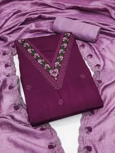 Peachmode Embroidered Unstitched Dress Material