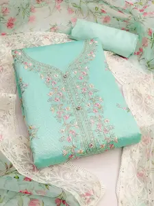 Peachmode Embroidered Unstitched Dress Material