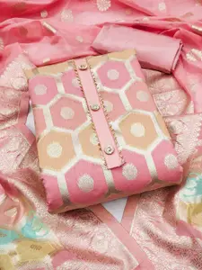 Peachmode Woven Design Unstitched Dress Material