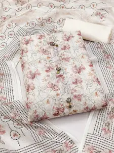 Peachmode Printed Linen Unstitched Dress Material