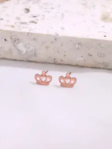 KAI JEWEL Rhodium-Plated 92.5 Sterling Square Contemporary Studs Earrings