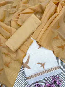 ZARIMO Linen Unstitched Dress Material