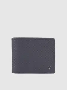 Van Heusen Men Textured Leather Two Fold Wallet