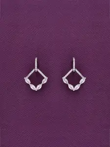 KAI JEWEL 92.5 Sterling Silver Rhodium-Plated Circular Hoop Earrings