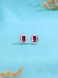 KAI JEWEL 925 Sterling Silver Rhodium-Plated Classic Studs