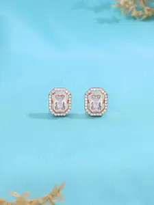 KAI JEWEL Rhodium-Plated 92.5 Sterling Classic Studs Earrings