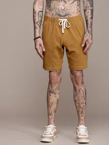 Roadster Men Self Design Regular Shorts