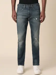 Allen Solly Men Low distress Heavy Fade Mid-Rise Slim Fit Non Stretchable Jeans