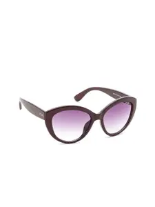 IRUS by IDEE Women Cateye Sunglasses with UV Protected Lens IRS1205C2SG