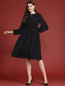 All About You Formals Keyhole Neck Midi A-Line Dress