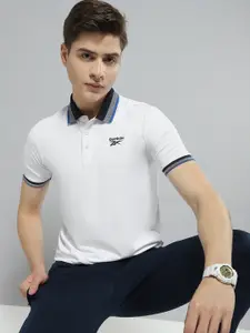 Reebok Polo Collar Slim Fit Neo Jaquard Sports T-shirt