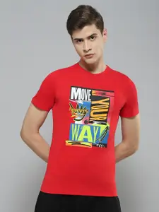 Reebok Typography Printed Pure Cotton Slim Fit SKATE T-shirt