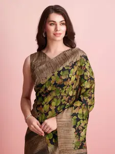 RACHNA Floral Jute Silk Bhagalpuri Saree