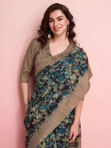 RACHNA Floral Jute Silk Bhagalpuri Saree