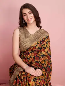 RACHNA Floral Jute Silk Bhagalpuri Saree