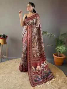 SGF11 Kalamkari Art Silk Chanderi Saree
