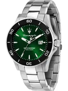 Maserati Men Dial & Stainless Steel Bracelet Style Straps Analogue Watch R8853100038