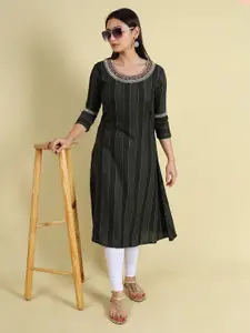 GRANTH FASHION Embroidered Thread Work Kurta