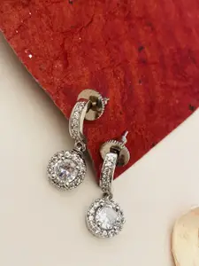 ABDESIGNS Silver-Plated Classic Drop Earrings