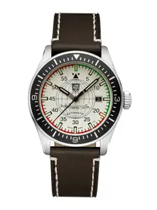 Luminox Men Dial & Leather Bracelet Style Straps Analogue Automatic Motion Powered Watch XA.9607