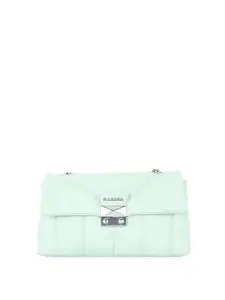 Baraca Leather Structured Sling Bag with Tasselled Handbags