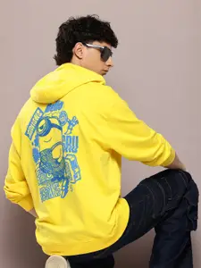 Minions by Kook N Keech Men Printed Hooded Sweatshirt