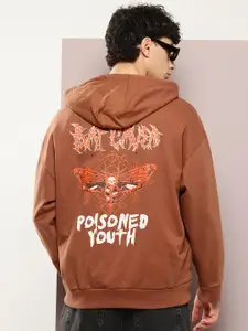 Kook N Keech Printed Hooded Oversized Sweatshirt