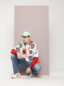 Kook N Keech Marvel Spider-Man Print Hooded Sweatshirt