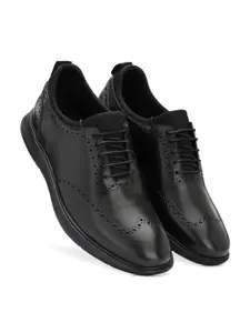 LEGWORK Men Leather Formal Brogues