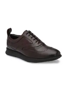 LEGWORK Men Leather Formal Brogues