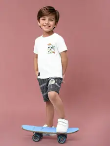 Toonyport Boys Printed T-shirt With Short