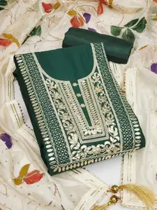 KALINI Embroidered Pure Silk Unstitched Dress Material