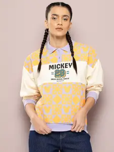 Kook N Keech Disney Mickey Mouse Printed Polo Sweatshirt