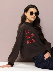 Kook N Keech Typography Print Sweatshirt