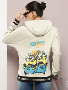 Minions by Kook N Keech Printed Hooded Sweatshirt