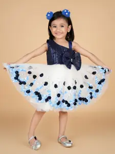 BAESD Floral Print Net Fit & Flare Dress