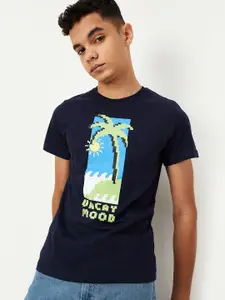max Boys Printed Cotton T-shirt