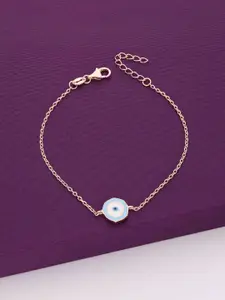 KAI JEWEL Women Sterling Silver Rose Gold-Plated Charm Bracelet