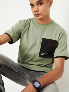 max Boys Round Neck Short Sleeves Cotton Casual T-shirt