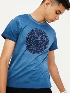 max Kids Boys Typography Printed Round Neck T-shirt