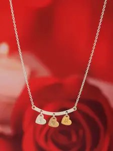 Carlton London 925 Sterling Silver Rhodium-Plated Necklace